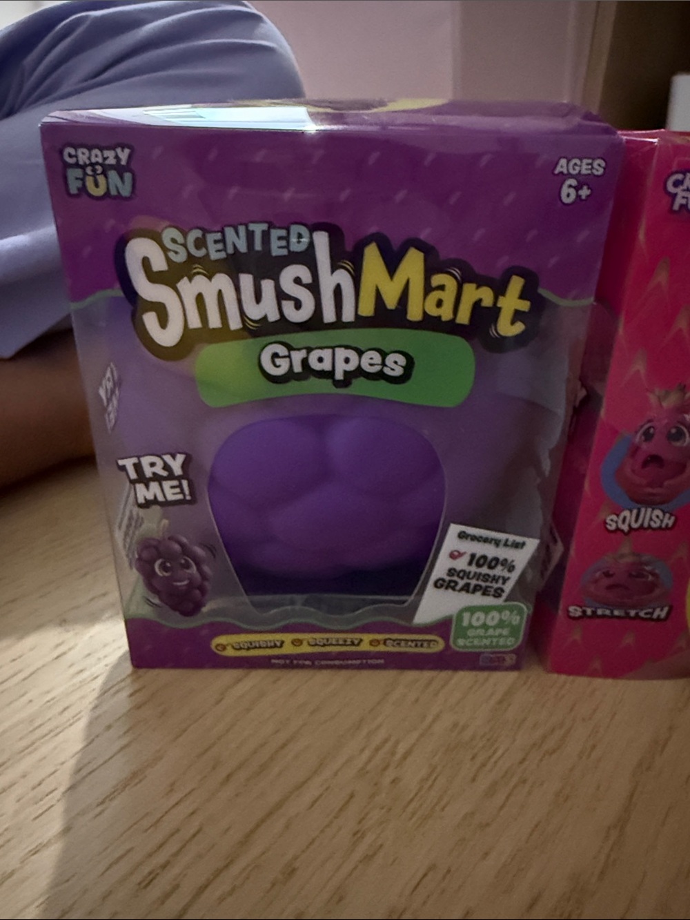 Scented SmushMart Grapes Squishy Toy - Purple